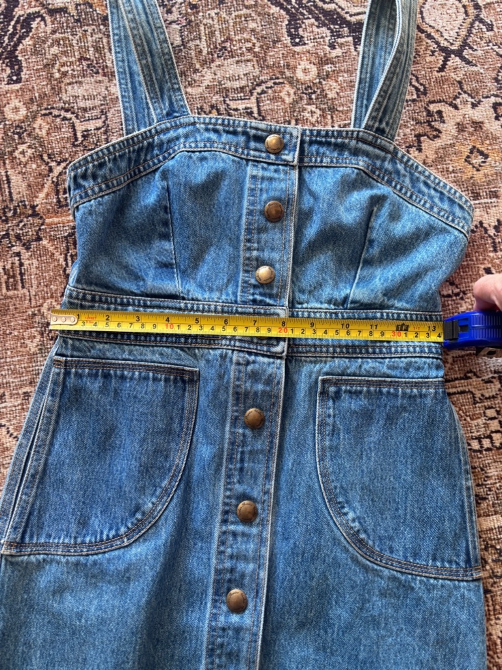 Blue Denim Button-Front Sundress - Picture 9 of 12